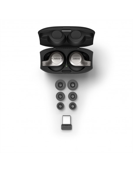 Evolve 65t - oreillettes + boitier - face - UC Evolve 65t - oreillettes + boitier - face - UC