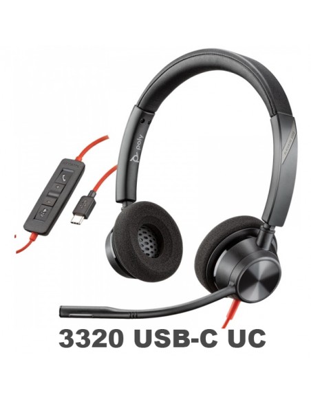 Poly - Plantronics Blackwire 3320 USB-C UC
