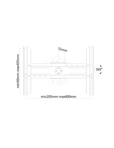 Neomounts - Support mural pour TV jusqu'à 75"