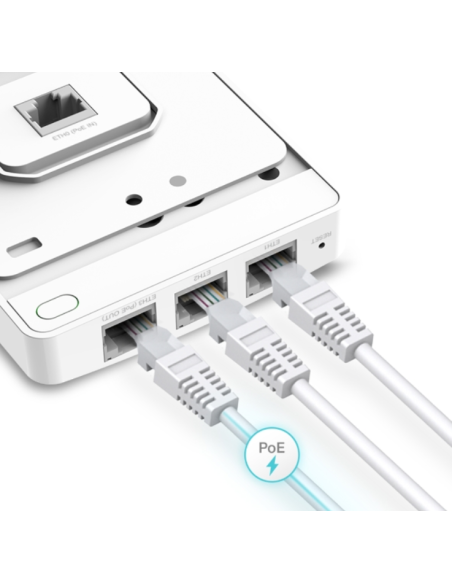 TP LINK - AC1200 Wall-Plate Dual-Band EAP235-Wall