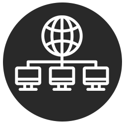 icon,e reseau informatique